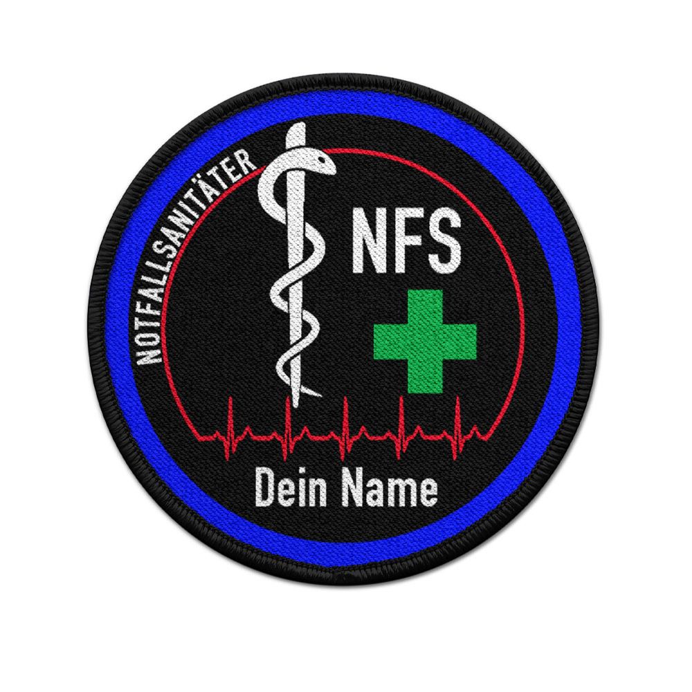 Patch Notfallsanitäter NFS personalisiert mit deinem Namen Aufnäher #40168