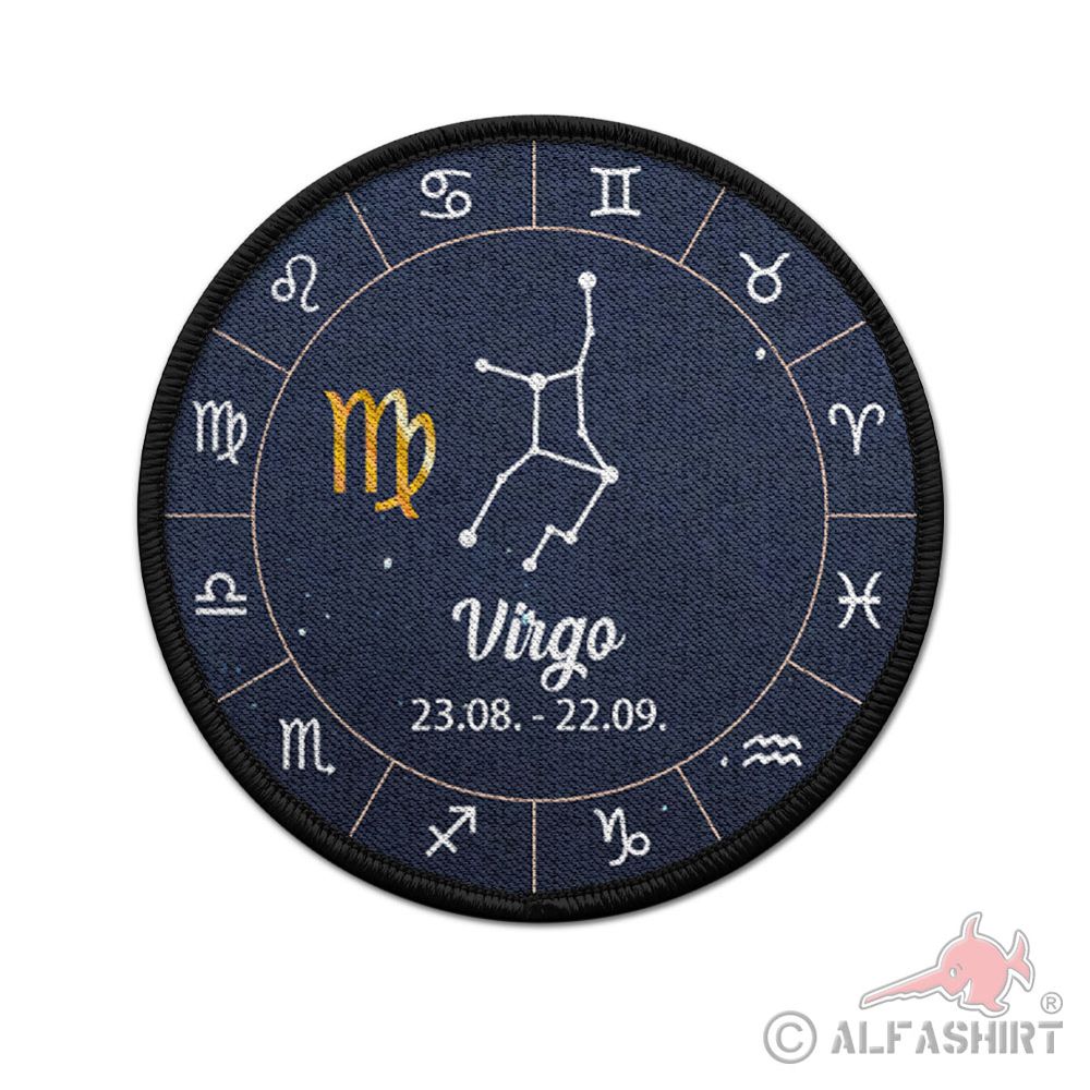 Patch 9cm zodiac signs Virgo Virgo August September #42993
