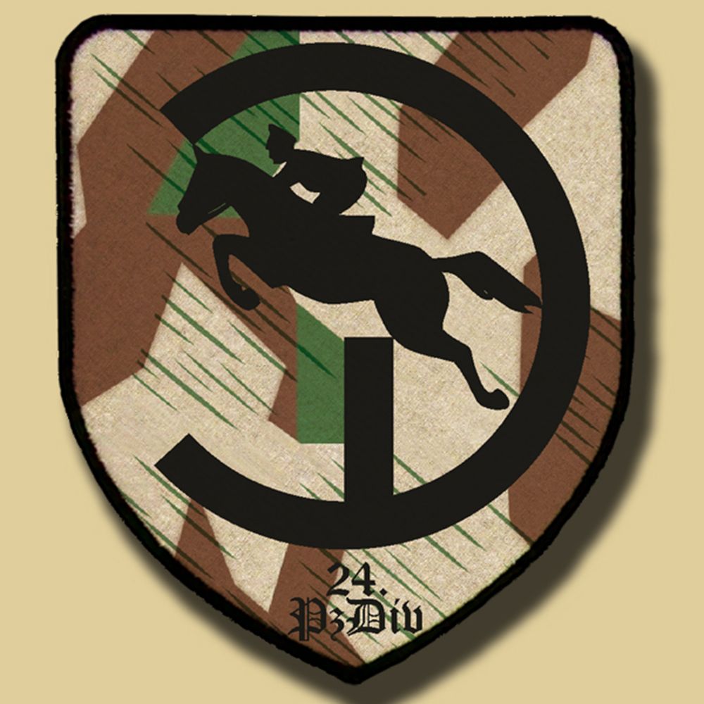 Patch / Aufnäher - 24PzDiv Panzer Division Einheit Variante 2 #4926