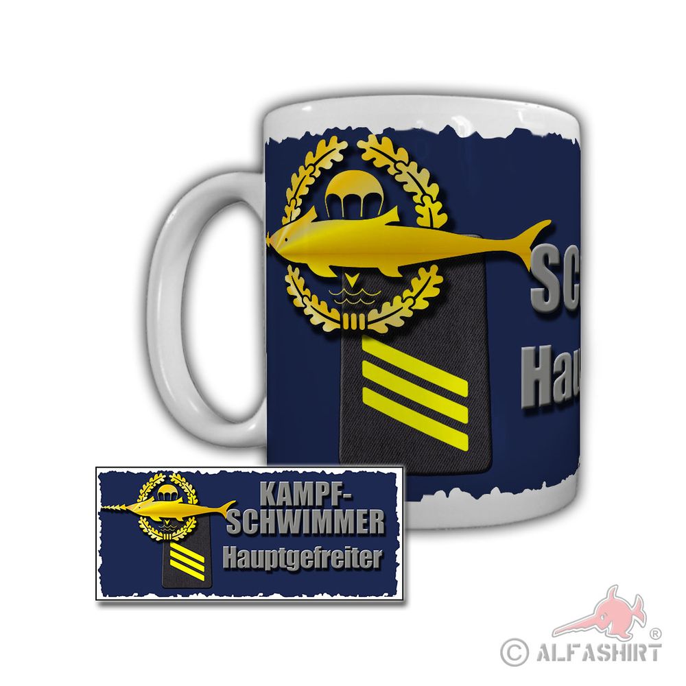 Mug Kampfschwimmer Hauptgefreiter Eckernförde Special Forces Bundeswehr # 29251