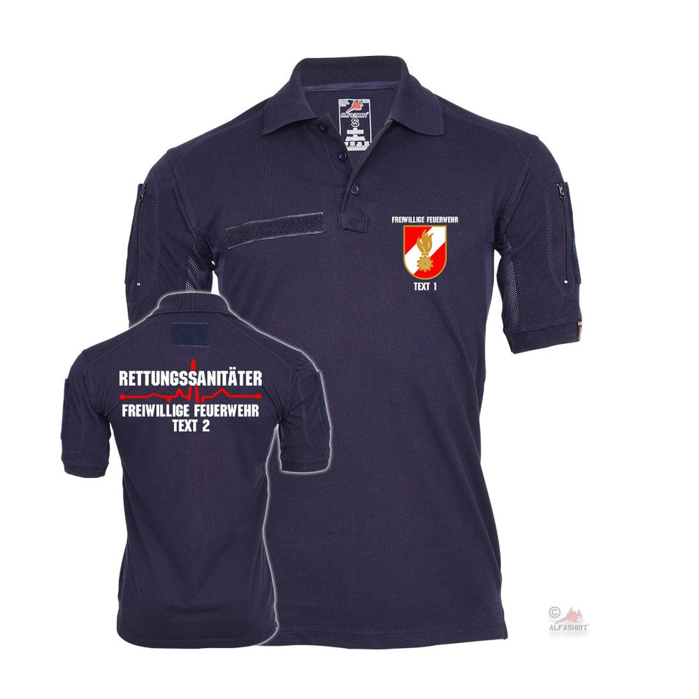 Tactical Poloshirt personalisiert Freiwillige Feuerwehr Österreich #42661