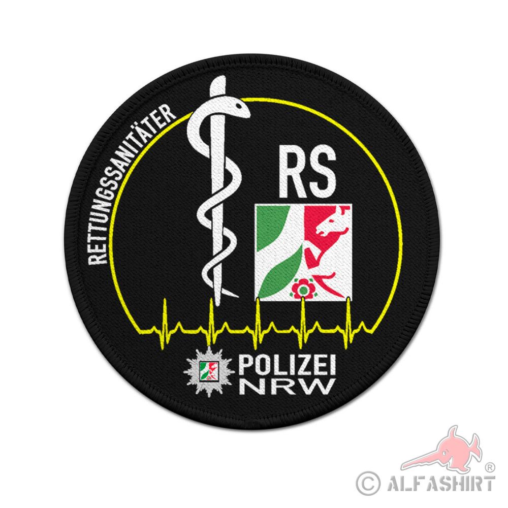 9cm patch paramedic police NRW RS paramedic doctor patch #40084