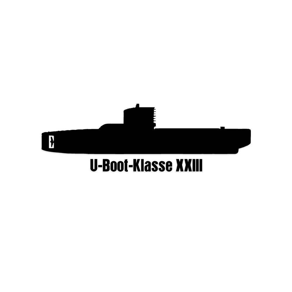 Wandtattoo U-Boot Klasse XXIII Küsten-U-Boot Bundesmarine Elektro#A6223
