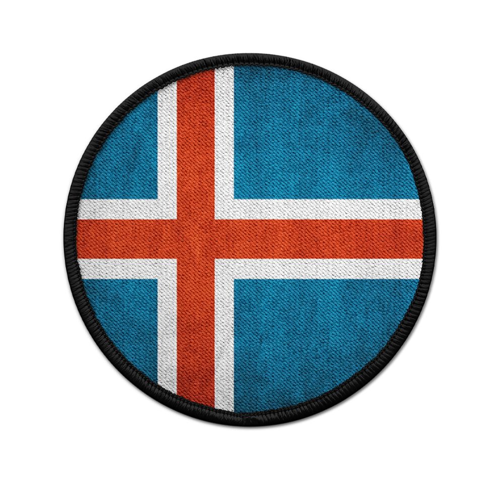 Patch Iceland Island Isländisch Reykjavík Republik Inselstaat Aufnäher #20593