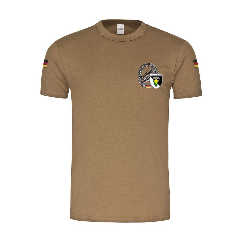 BW Tropen 5 FschJgBtl 252 Nagold Beret Badge Paratrooper T-Shirt#46067