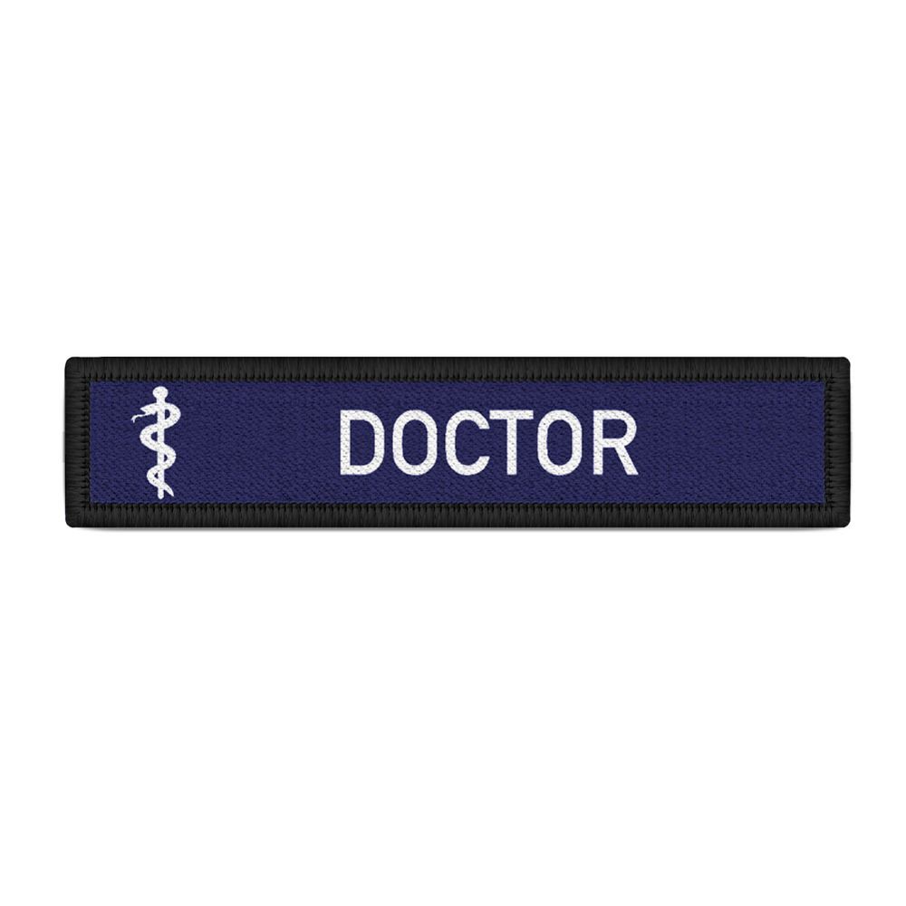 Namensschild Patch Doctor Sanitäter Äskulap Stab Abzeichen Logo #42826