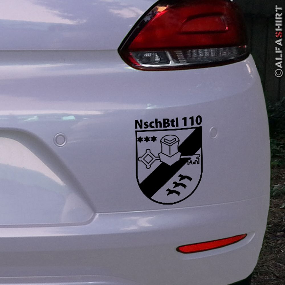 Sticker Supply Battalion 110 NschBtl 110 BW Military 10x7,5cm # A315