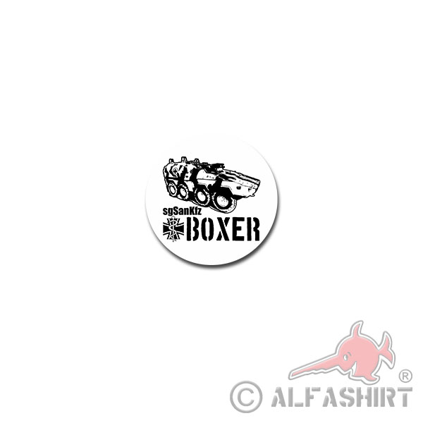 sgSanKfz Boxer Sticker Sticker Heavy medical vehicle 7x7cm # A4158