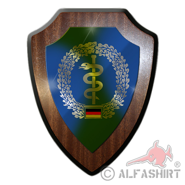 Heraldic shield / wall shield - Bundeswehr paramedic forces Medical Service Germany unit military badge emblem # 18856