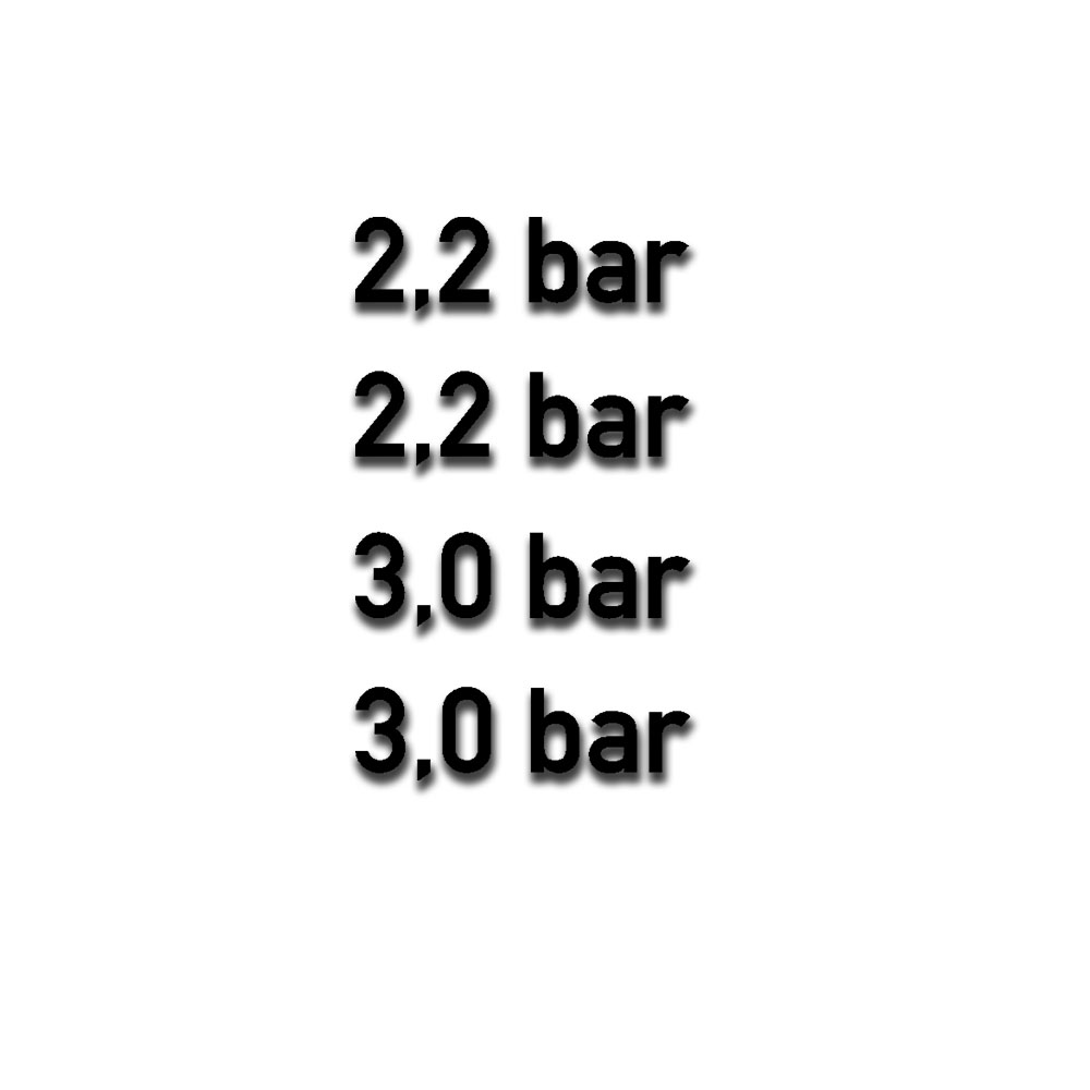 Tire pressure sticker fender lettering BAR 2.2 3.0 4x 5x1,5cm# A5208