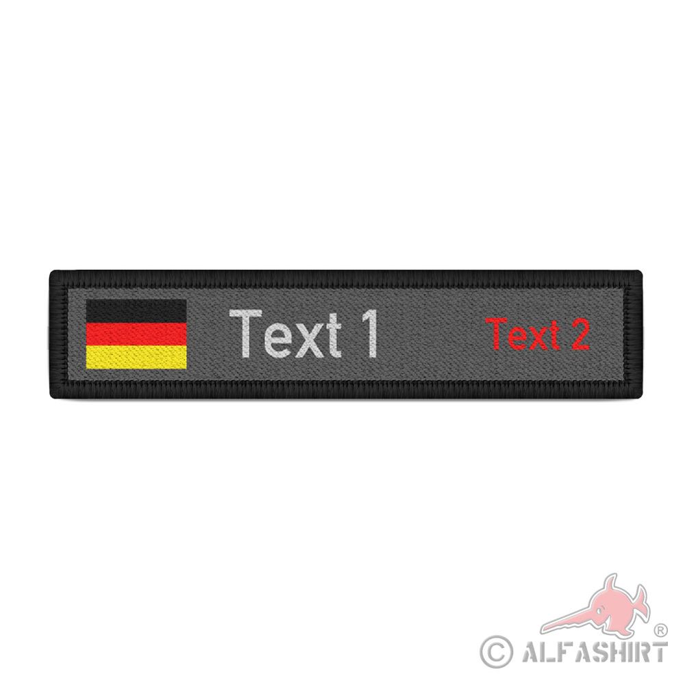 Name tag Germany blood group Bundeswehr BW unit personalized #40860