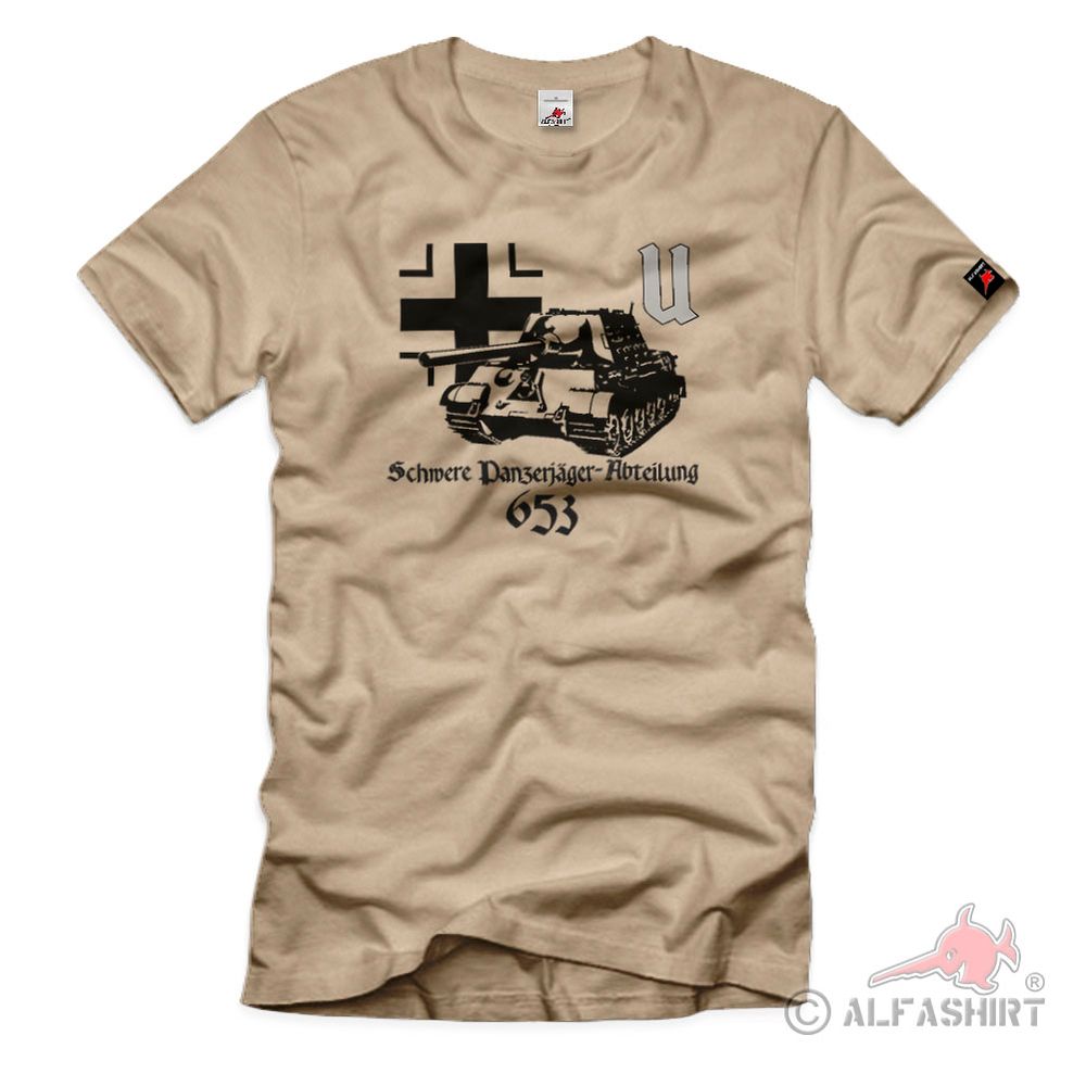 Schwere Panzerjäger Abteilung Militär Wh Einheit Jagdpanzer VI - T Shirt #2788