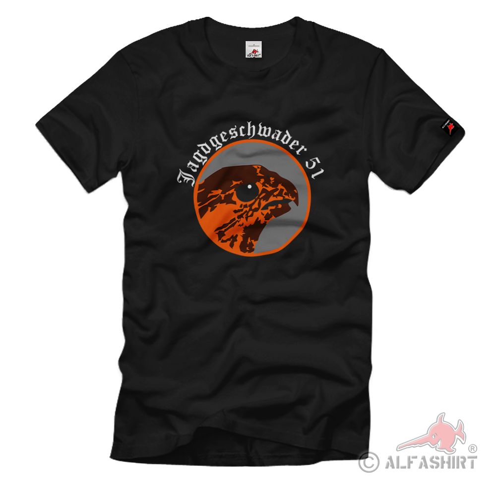 JG51 Mölders Jagdgeschwader 51 Geschwaderabzeichen Bf109 Fw58 T-Shirt#37005