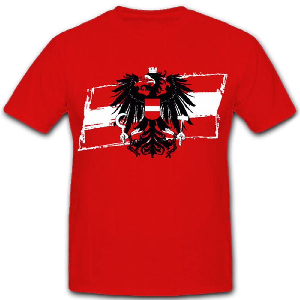 Österreich Austria Fahne Flagge Wappen Emblem Adler - T Shirt #7671
