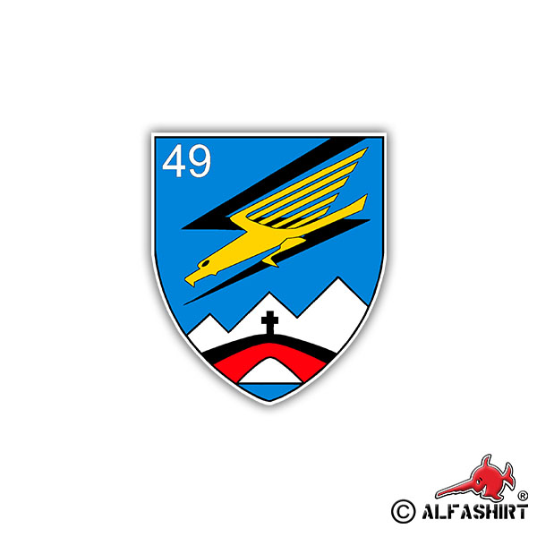 Sticker JaboG 49 Jagdbombergeschwader Crest Badge 7x6cm A1075