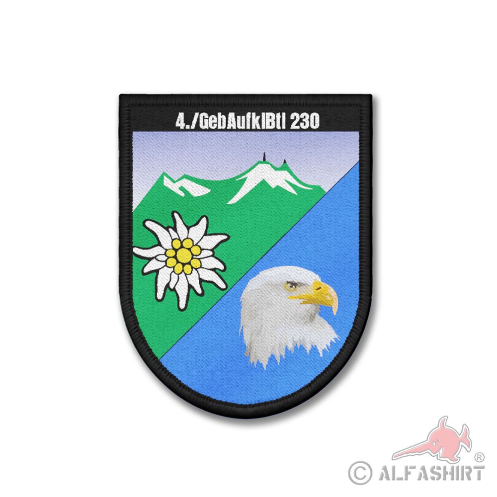 Patch 4 GebAufklBtl 230 Coat of Arms Mountain Reconnaissance Battalion 230 #41133