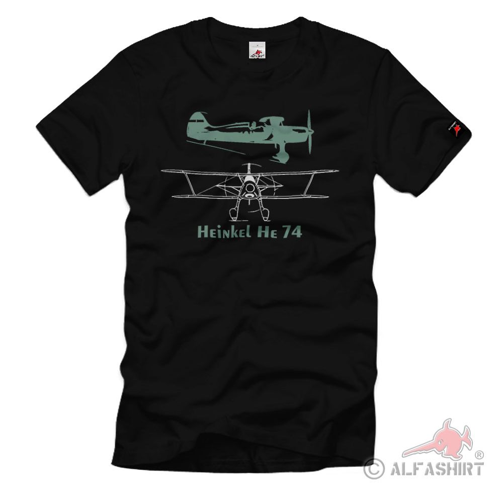 He 74 Heinkel Airplane Air Force T-Shirt # 36953