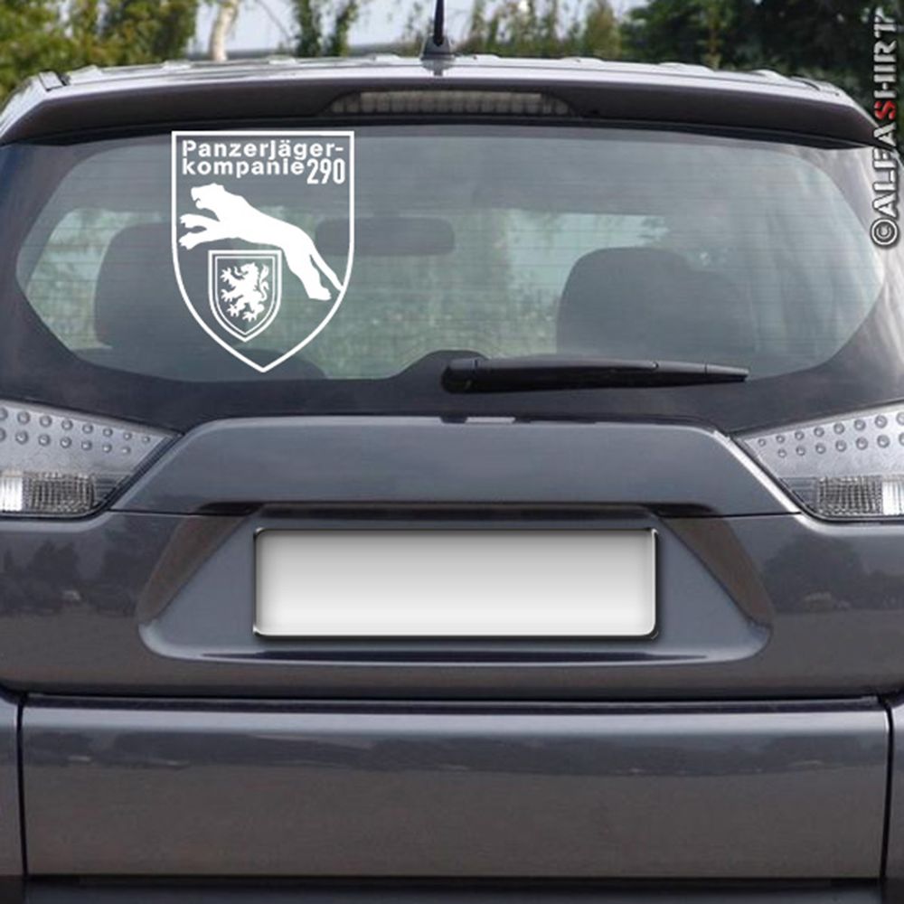 Sticker PzJgKp 290 Panzerjäger Kompanie Badge 30x21cm # A320