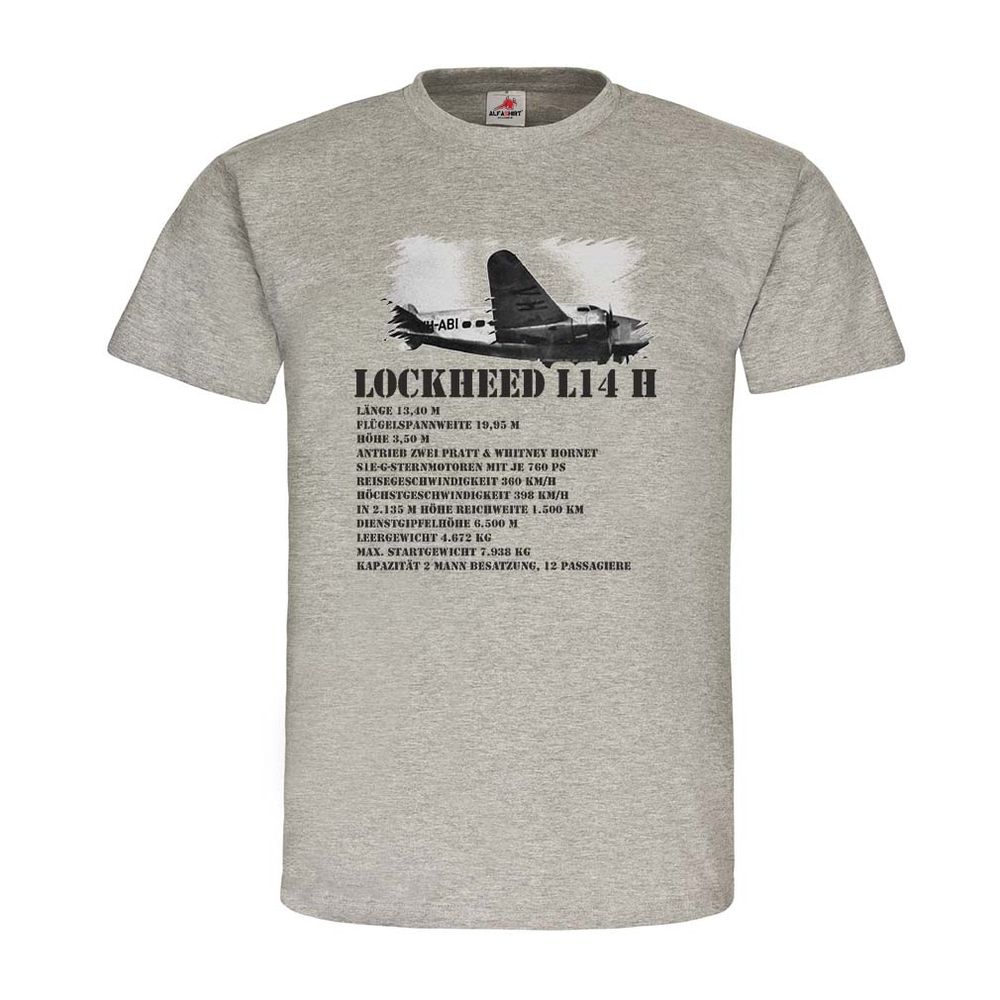 Lockheed L 14 H Flugzeug Sternmotor US Army Militär #22901