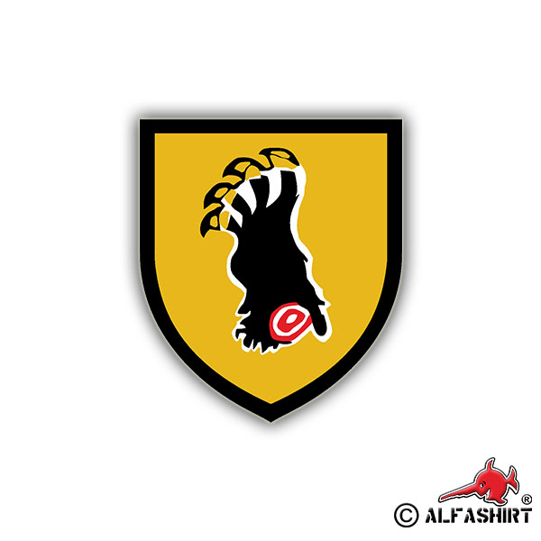 Aufkleber/Sticker Panzerbataillon 34 Wappen Abzeichen PzBtl Reservist 7x6cm A775