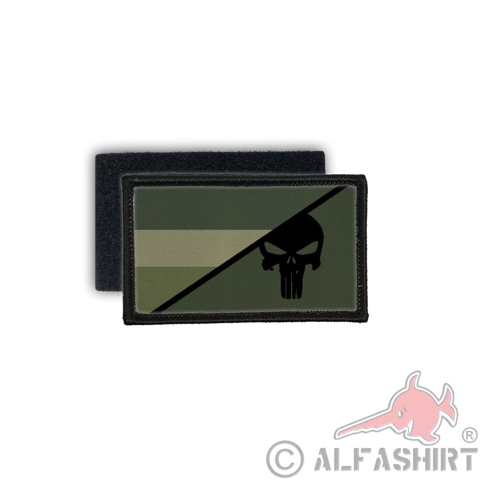 Belgien Skull oliv Brüssel Belgische Streitkräfte Heer Abzeichen Patch #27660