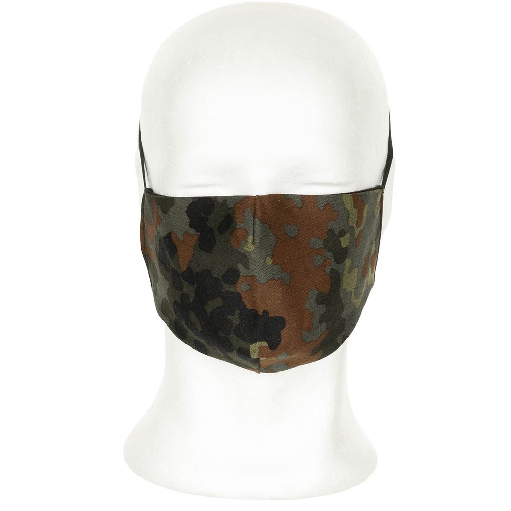 Bundeswehr-Flecktarn-Mundmaske Militär Tarnung Camouflage Survival #35545