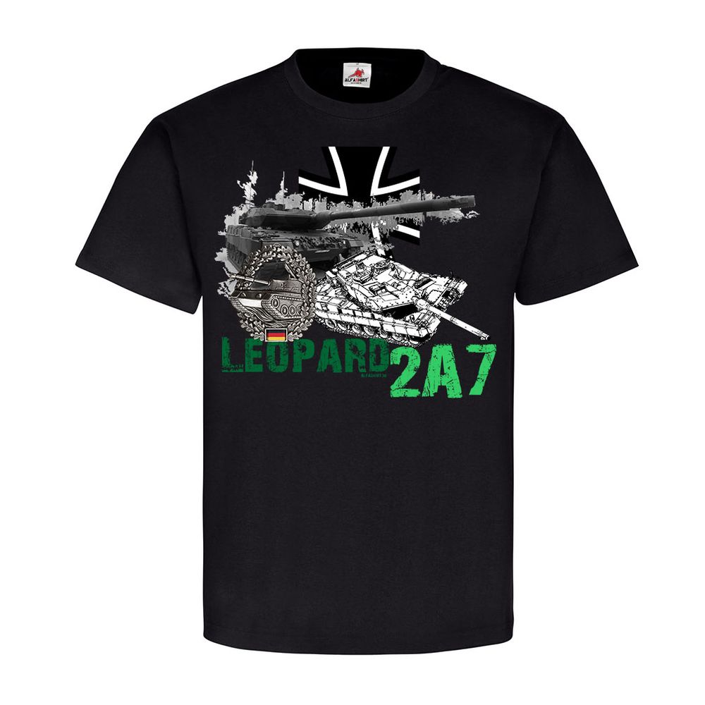 Leopard 2A7 Panzer BW Bund Leo PzBtl Kompanie Kampfpanzer T Shirt #21409