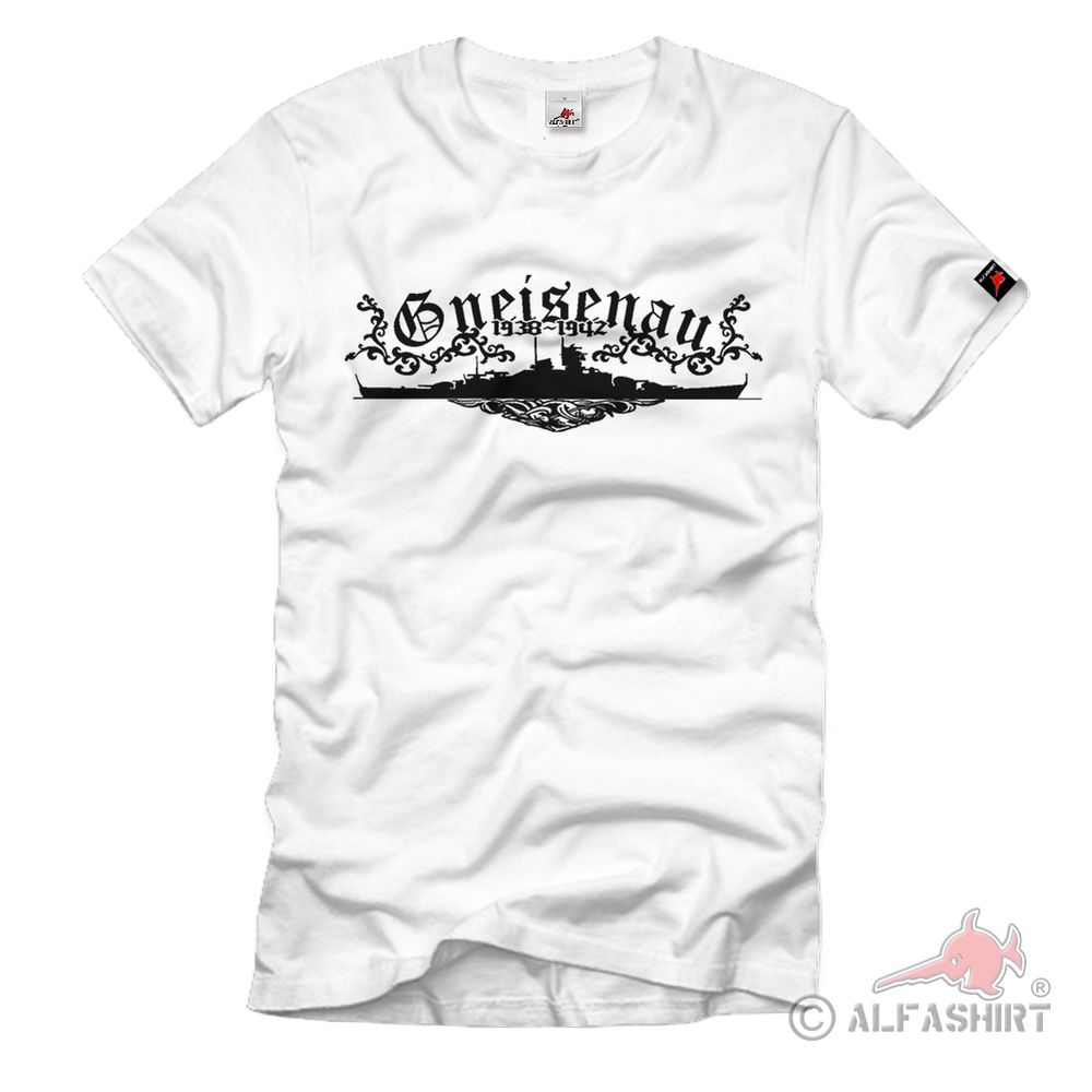 Gneisenau Schalchtschiff Marine Scharnhorst Klasse 28 cm Kaliber T Shirt #725