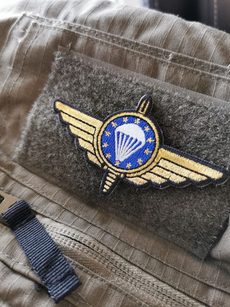 Patch gestickt EMFV Fallschirm-Springerabzeichen Fallschirmjäger #42690