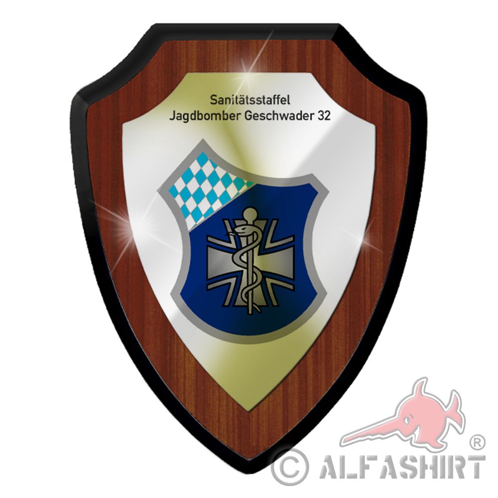 Heraldic shield of the JaboG 32 Fighter Bomber Squadron Luftwaffe # 37498