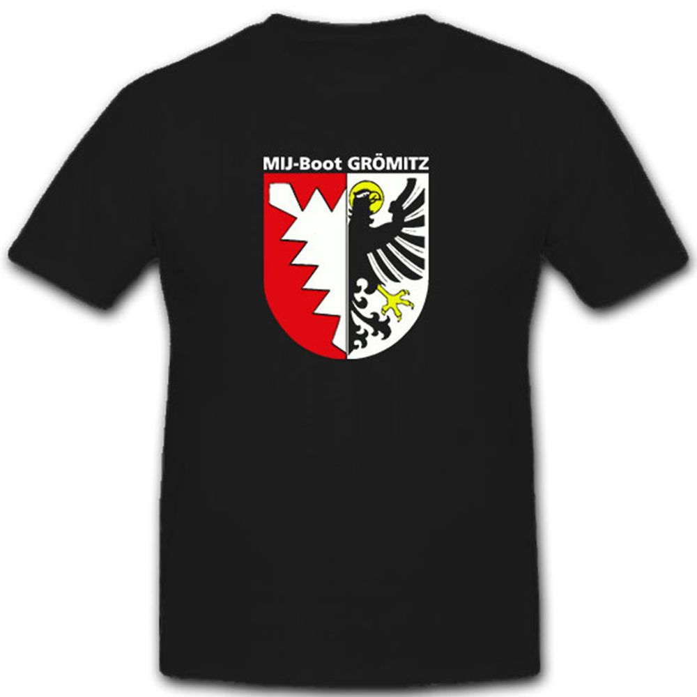 Minenjagdboot GRÖMITZ Bundeswehr Bund Bw Marine Wappen - T Shirt #11311