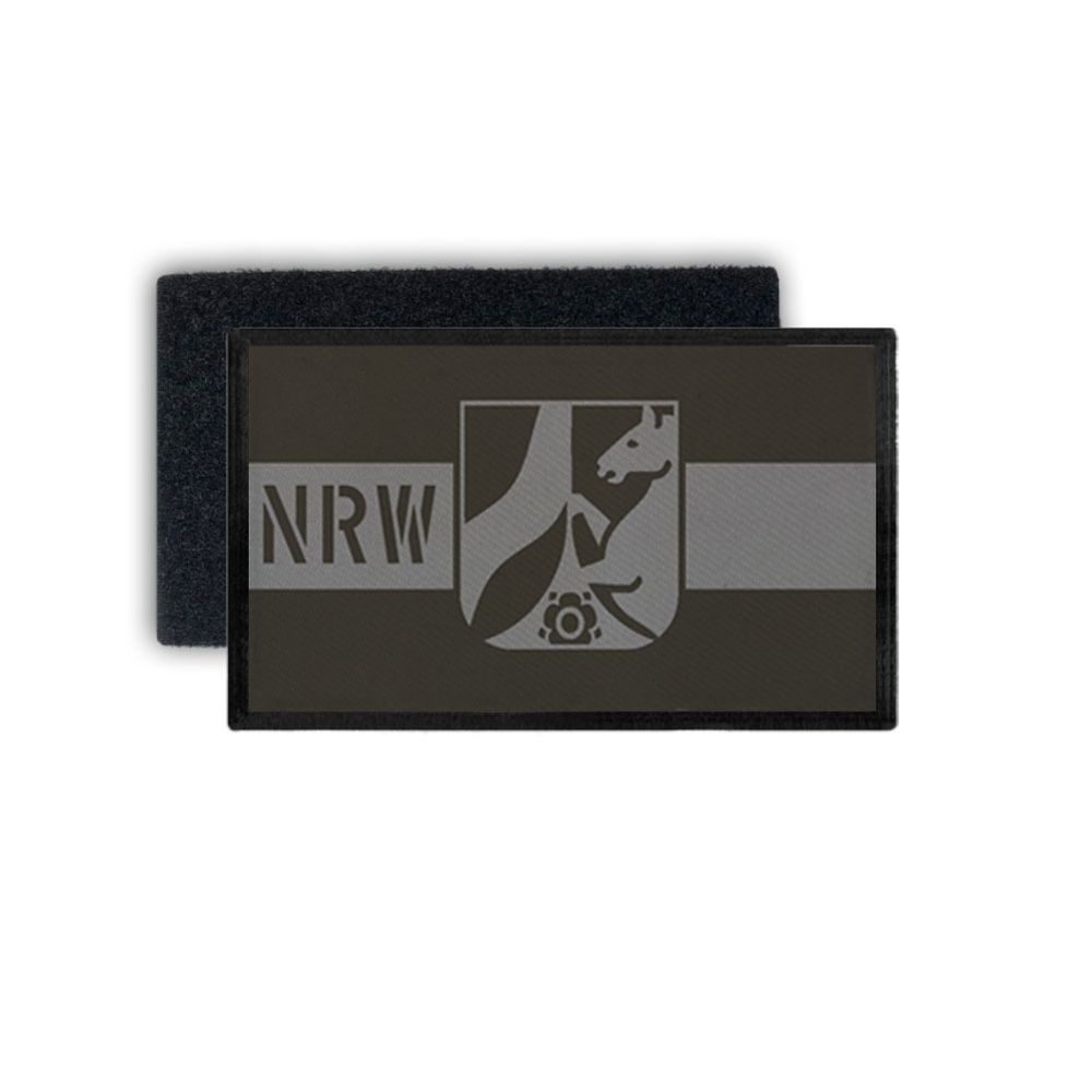 Bundesland NRW Patch Nordrhein Westfalen Steingrau 7,5 x 4,5 #31524