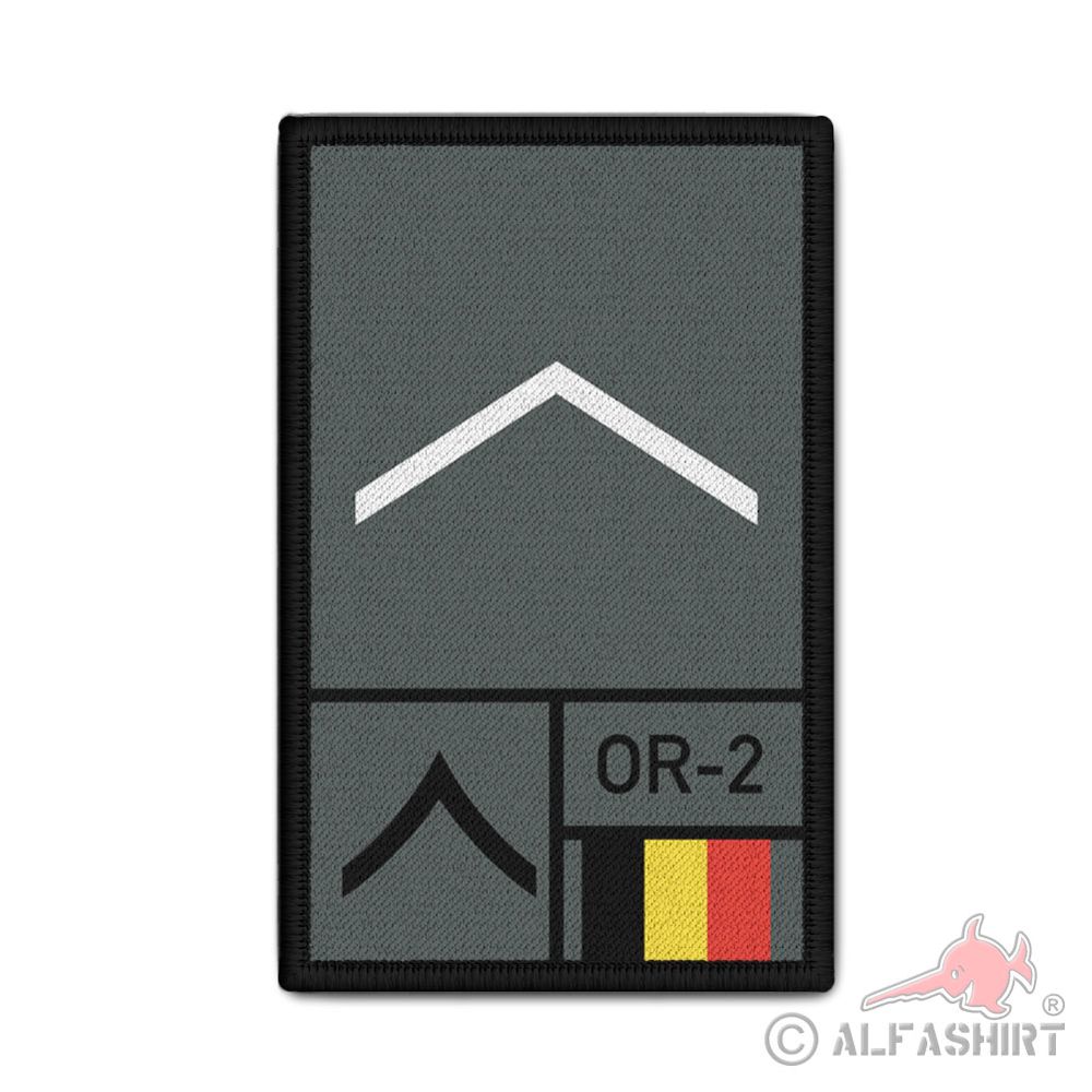 Rank Patch Premier soldat 1e soldaat Erster Soldat Armée belge Belgisch leger Armee Belgien #44219