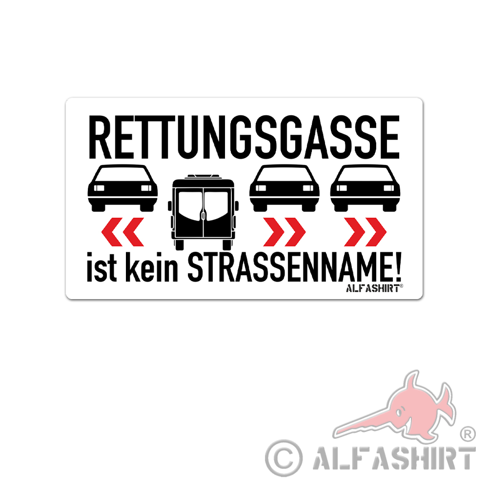 Rettungsgasse ist kein Straßenname Spuren Autobahn STVO ab 12cm#A6124