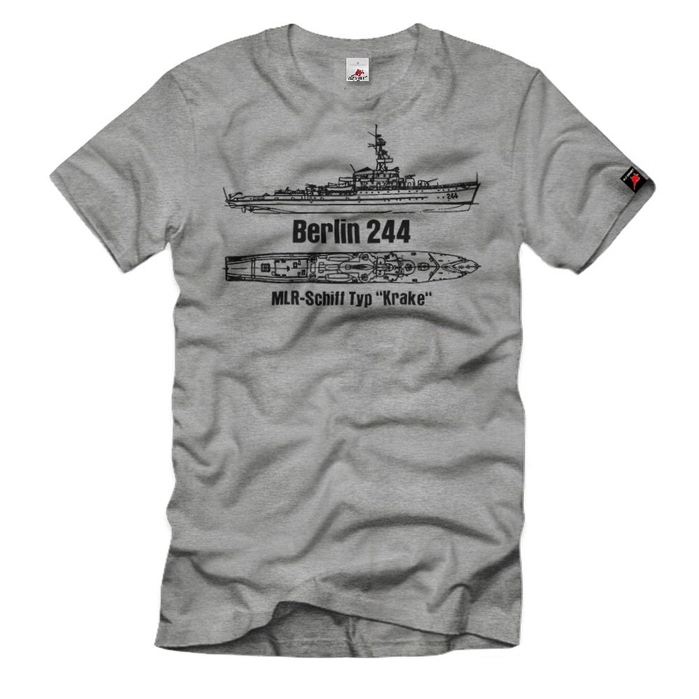 Berlin 244 MLR-Schiff Typ Krake NVA DDR Volksmarine Boot T-Shirt#32652