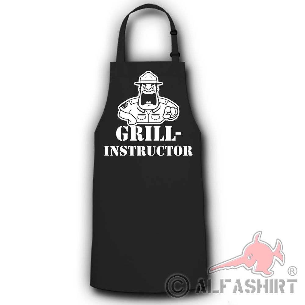 Apron Grill Instructor Army US BBQ Drill Grilling Party Soldier # 37620