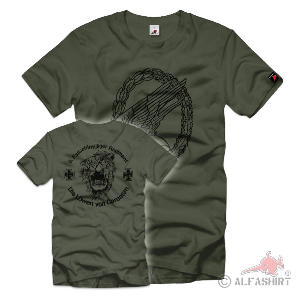 6. FJR Fallschirmjäger Regiment Löwen von Carentan Emblem - T Shirt #8502
