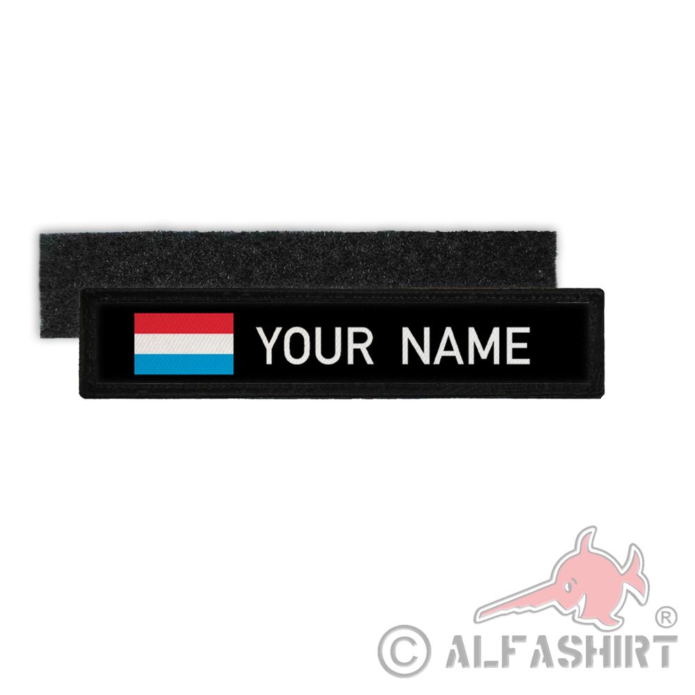Namenspatch Luxemburg Schwarz Name Patch Landesflagge Land #36366