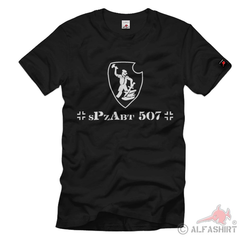 sPzAbt 507 sPzAbt Heer WW2 Military Department - T Shirt # 1307