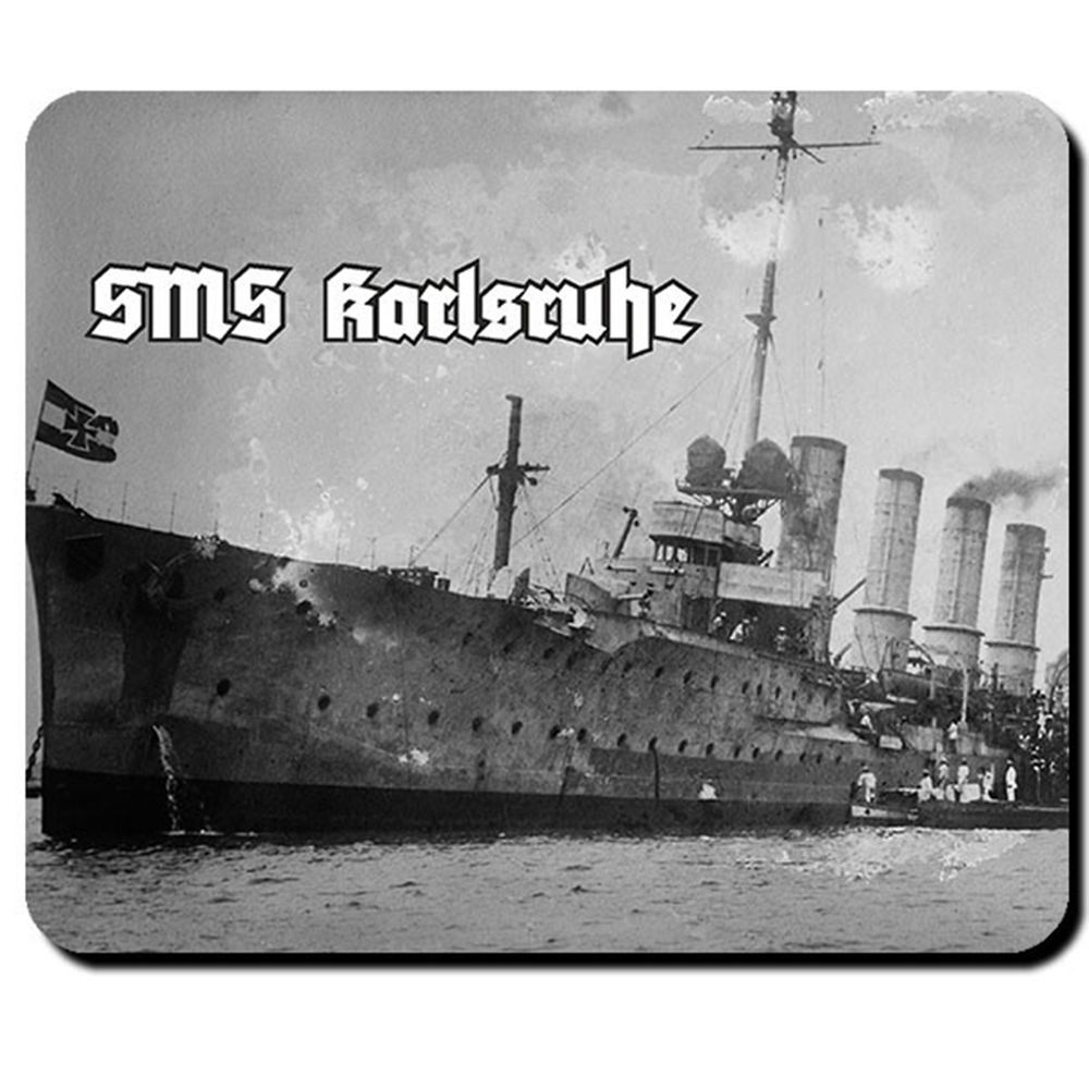 SMS Karlsruhe Kleiner Kreuzer deutschen Kaiserlichen Marine - Mauspad #12759