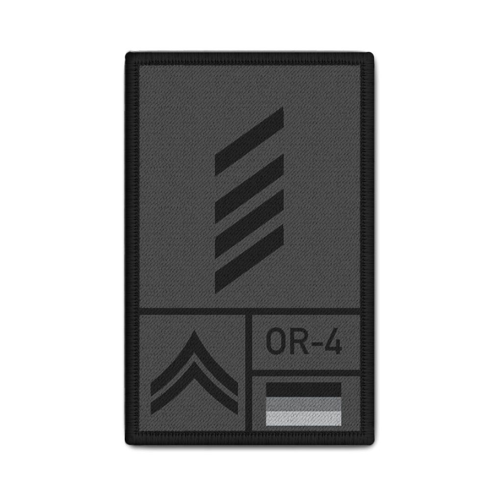 Rank Patch Bundeswehr Heer Luftwaffe Marine Grau #BW-Patch