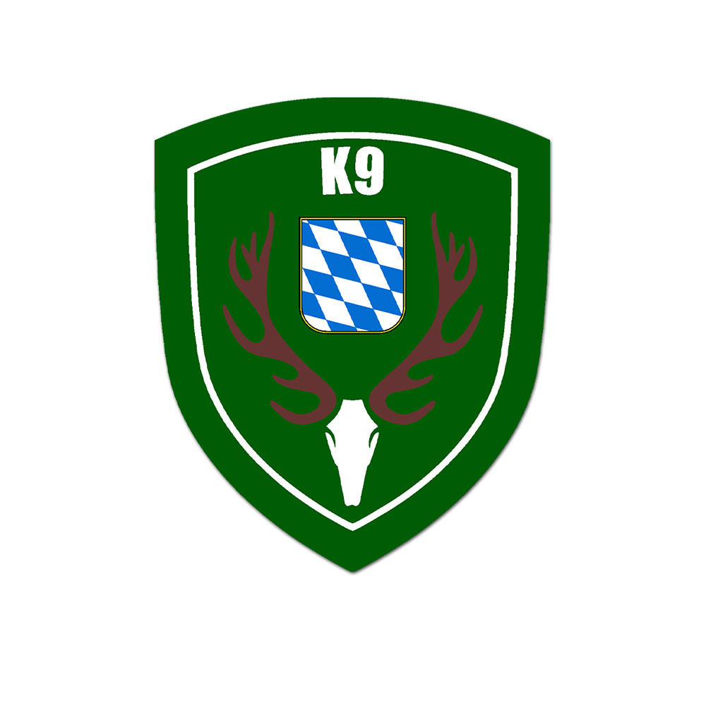 K9 Bayern canine Hundestaffel Gebrauchshund Schutzgebiet Natur Wild 7cm##A5724