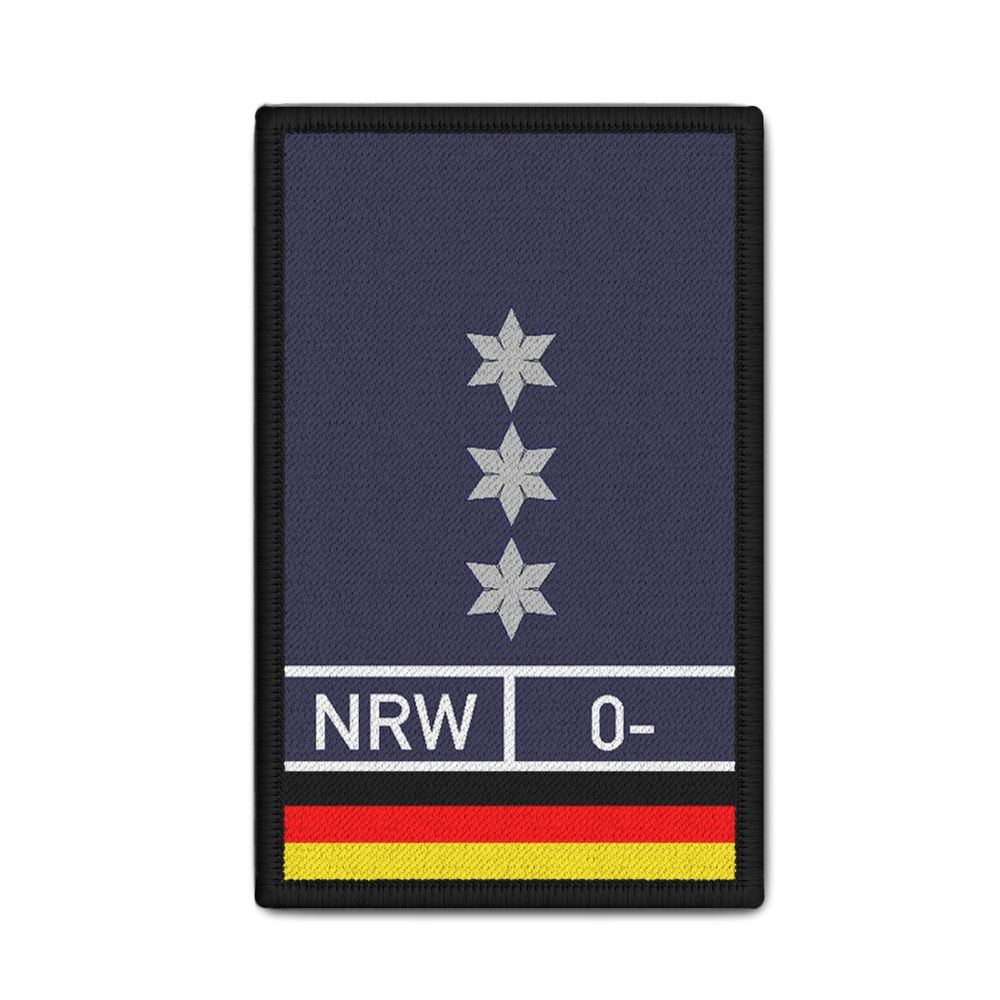Patch Polizeihauptkommissar PHK Stern Blood Rang Polizei Schulter 9,8x6cm #30856