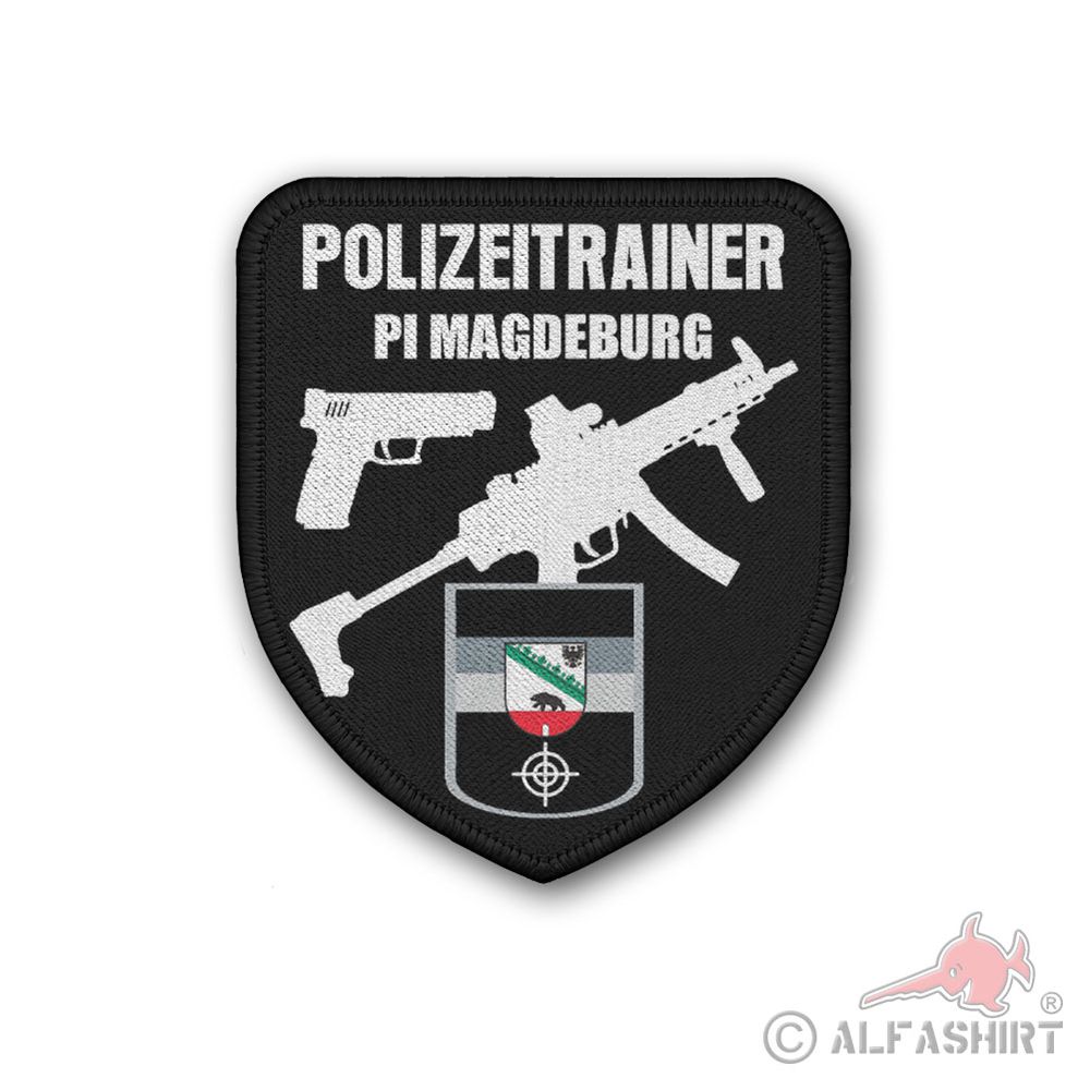 Patch Wappen Polizei Justiz Sachsen Anhalt Einsatztrainer #40961