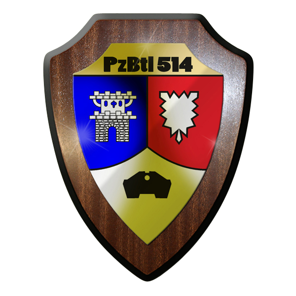 Wappenschild- PzBtl 514 PanzerBataillon Kampfpanzer Leopard Bundeswehr #9291