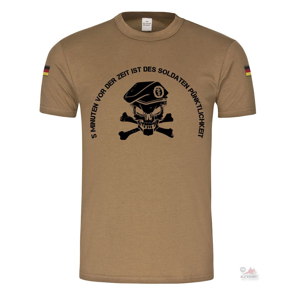 BW Tropics 5 min ahead of time is the soldier's punctuality saying Beret # 18367