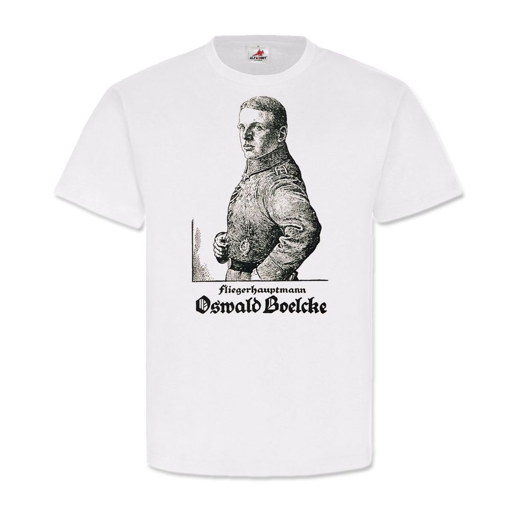 Fliegerhauptmann Boelcke Oswald Jagdflieger Dicta Flieger Ass T Shirt #20311