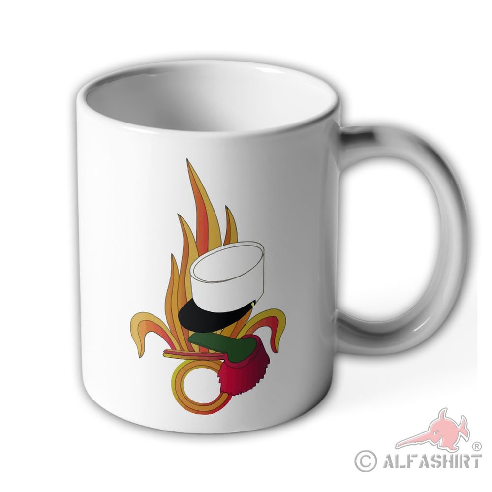 Tasse Fremdenlegion Flamme Kepi Legion Etrangere Logo Abzeichen Kaffee #36610