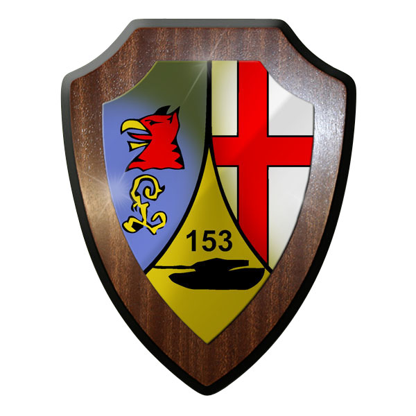 Wappenschild / Wandschild / Wappen - Panzerbataillon PzBtl 153 Panzer #8877