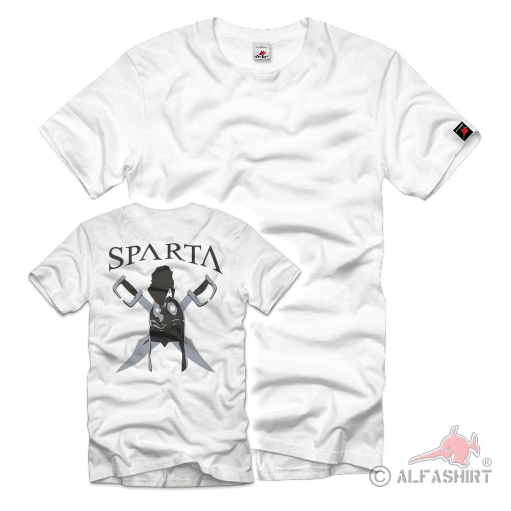 Sparta Spartaner Helm Schwerter Antika Peloponnesien Lakonien- T Shirt #831